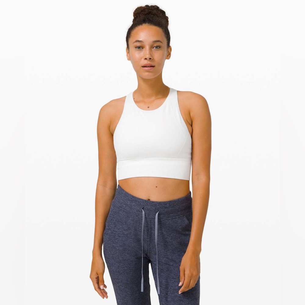 Lululemon NWT Ebb to Train Bra *Medium Support, C/D Cup White size 4